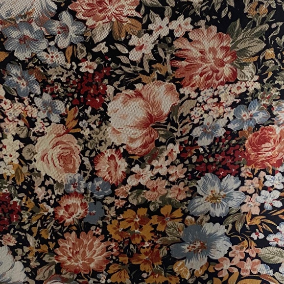 Sheer Floral Mesh Long-Sleeve Mock Neck Top - Picture 2 of 4